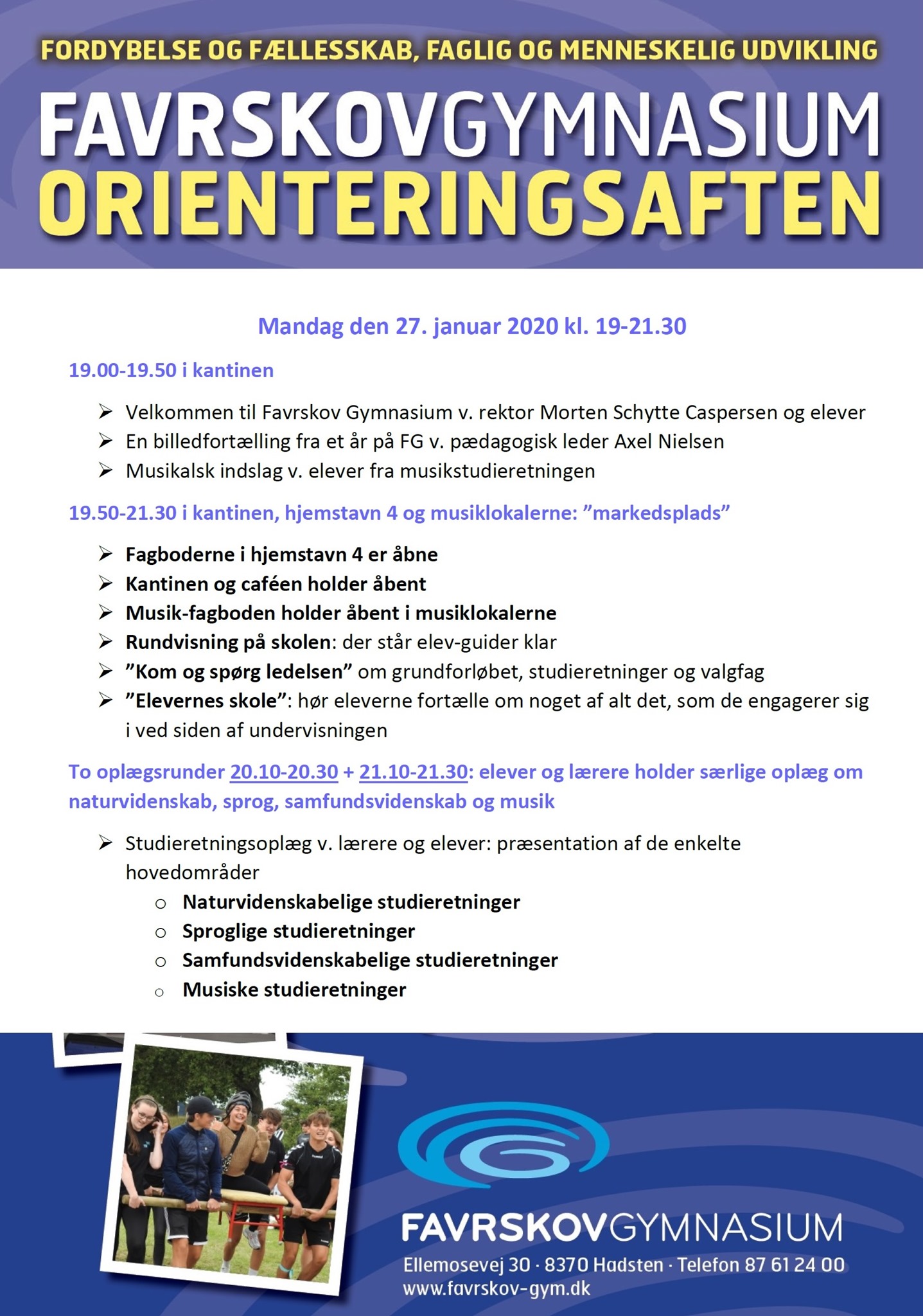 Orienteringsaften 27. januar 2020